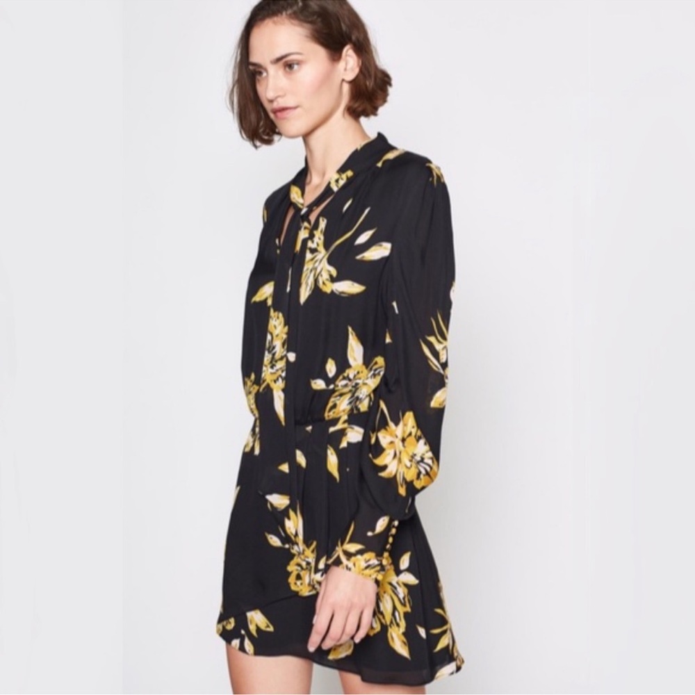 Joie Gyan Silk Tie Neck Dress Size 10 NWT
